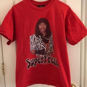 Rick James SuperFreak Red t shirt! Size M